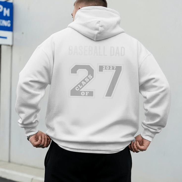 BASEBALL DAD CLASS OF 2027 BASEBALL DAD SWAG CLASS OF 27 Premium Men's Hoodie Back Print