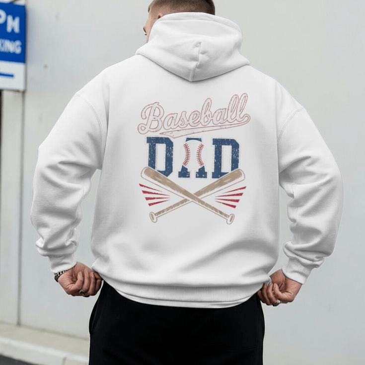 Baseball Dad Father's Day Family Matching From Son Daughter Men's Hoodie Back Print Baseball Dad Father's Day Family Matching From Son Daughter Men's Hoodie Back Print