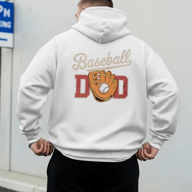 Baseball Dad Fireball Sports Father Fathers Day Daddy Premium Men's Hoodie Back Print Baseball Dad Fireball Sports Father Fathers Day Daddy Premium Men's Hoodie Back Print