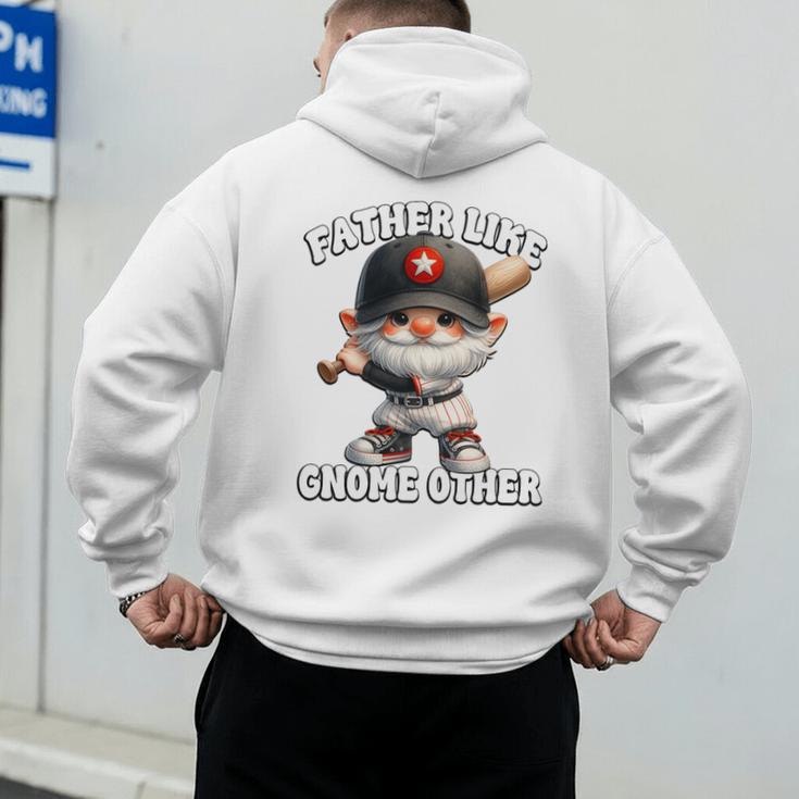 Baseball Dad Gnome For Baseball Grandpa Fathers Day Premium Tri-Blend Men's Hoodie Back Print Baseball Dad Gnome For Baseball Grandpa Fathers Day Premium Tri-Blend Men's Hoodie Back Print