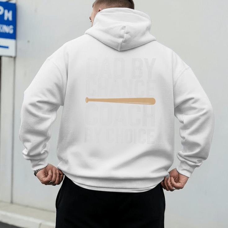 Baseball Dad Homerun Baseball Lovers Father Fathers Day Premium Men's Hoodie Back Print