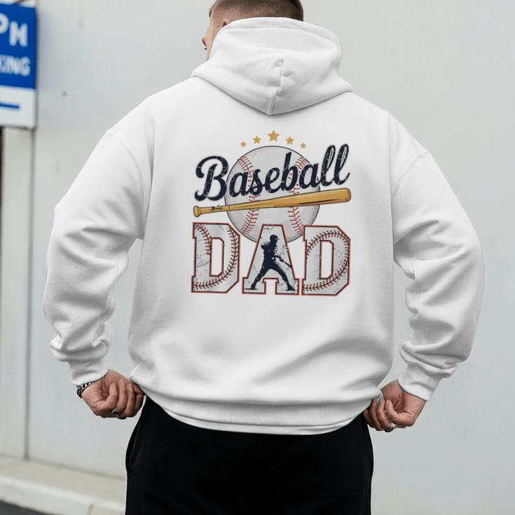 Baseball Dad Player Cool Retro Sports Fan Father's Day Premium Tri-Blend Men's Hoodie Back Print Baseball Dad Player Cool Retro Sports Fan Father's Day Premium Tri-Blend Men's Hoodie Back Print