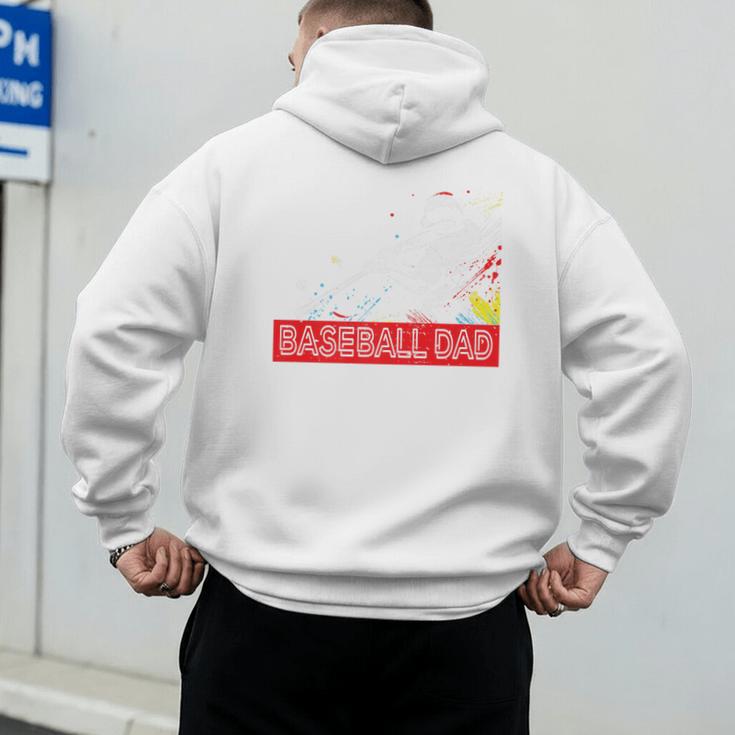 Baseball Dad Baseball Pop Art Baseball Sport Team Premium Men's Hoodie Back Print Baseball Dad Baseball Pop Art Baseball Sport Team Premium Men's Hoodie Back Print