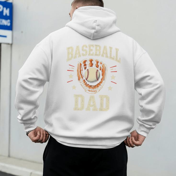 Baseball Dad Premium Men's Hoodie Back Print Baseball Dad Premium Men's Hoodie Back Print