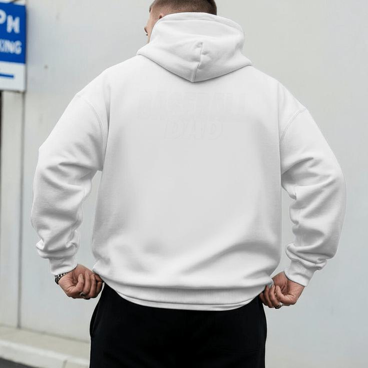 Baseball Dad Premium Tri-Blend Men's Hoodie Back Print Baseball Dad Premium Tri-Blend Men's Hoodie Back Print