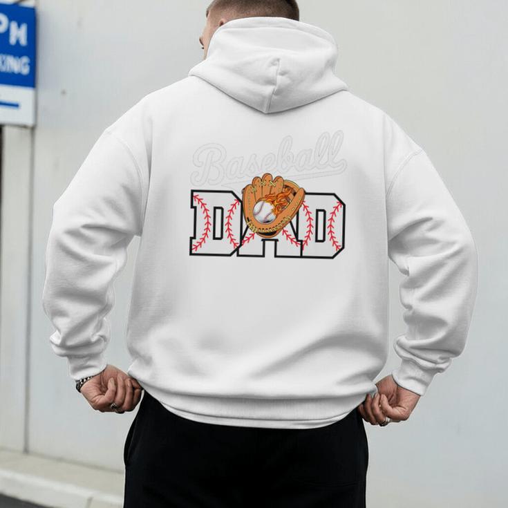 Baseball Dad Vintage Sports Fathers Day Baseball Fan Premium Men's Hoodie Back Print Baseball Dad Vintage Sports Fathers Day Baseball Fan Premium Men's Hoodie Back Print