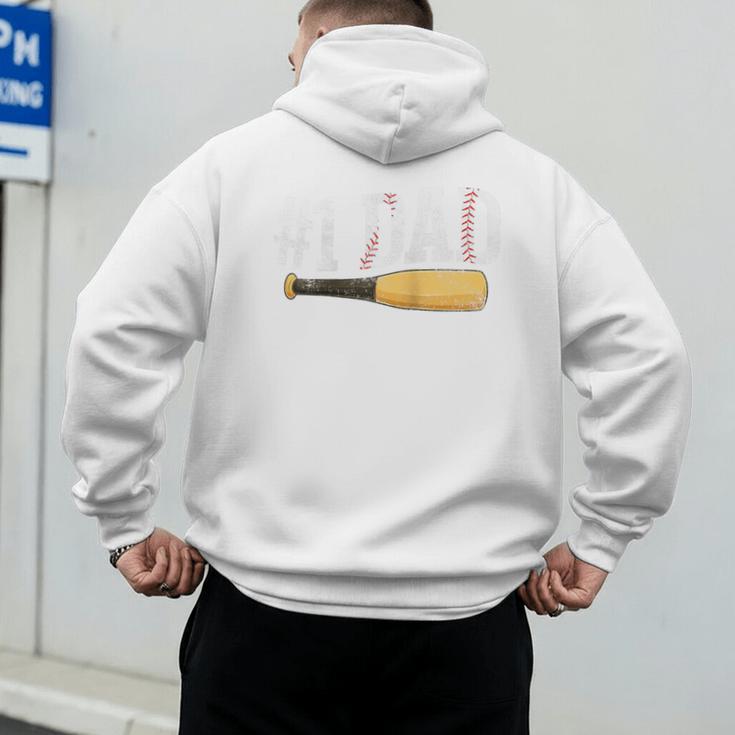 Baseball Player Dad Papa Number One Baseball Dad Fathers Day Raglan Baseball Tee Men's Hoodie Back Print Baseball Player Dad Papa Number One Baseball Dad Fathers Day Raglan Baseball Tee Men's Hoodie Back Print