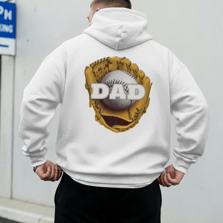 Baseball Sports Baseball Dad Premium Men's Hoodie Back Print Baseball Sports Baseball Dad Premium Men's Hoodie Back Print
