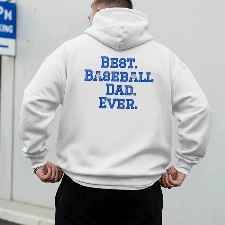 Best Baseball Dad Men's Hoodie Back Print Best Baseball Dad Men's Hoodie Back Print