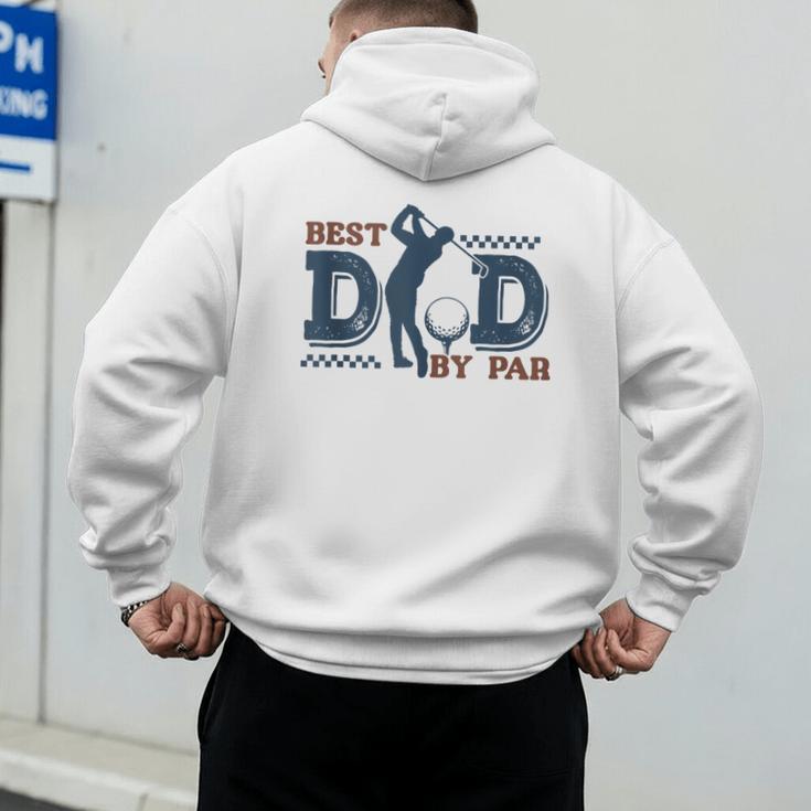 Best Dad By PAR Baseball Dad Men's Hoodie Back Print Best Dad By PAR Baseball Dad Men's Hoodie Back Print