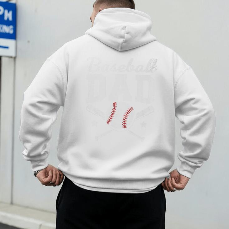 Fathers Cute Vintage Baseball Dad Sport Lovers Batter Player Premium Men's Hoodie Back Print Fathers Cute Vintage Baseball Dad Sport Lovers Batter Player Premium Men's Hoodie Back Print