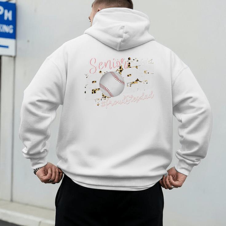 Proud Stepdad Of A 2025 Senior Baseball Dad Graduation Premium Men's Hoodie Back Print Proud Stepdad Of A 2025 Senior Baseball Dad Graduation Premium Men's Hoodie Back Print