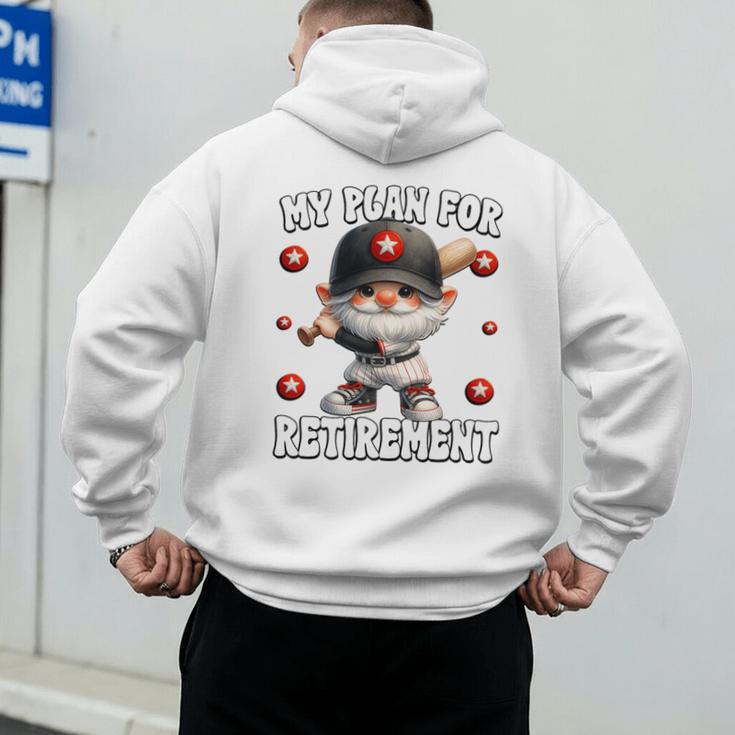Retired Baseball Dad Coach Gnome For Baseball Retirement Premium Tri-Blend Men's Hoodie Back Print Retired Baseball Dad Coach Gnome For Baseball Retirement Premium Tri-Blend Men's Hoodie Back Print