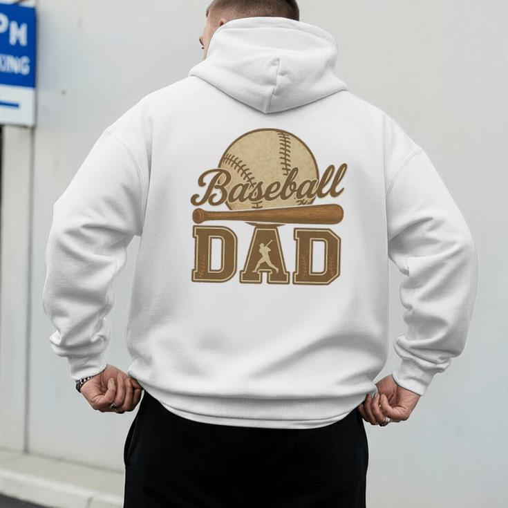 Retro Vintage Baseball Dad Summer Sports Lover Fathers Day Premium Men's Hoodie Back Print Retro Vintage Baseball Dad Summer Sports Lover Fathers Day Premium Men's Hoodie Back Print