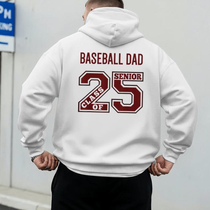 SENIOR BASEBALL DAD 2025 MAROON BASEBALL DAD SENIOR 25 3 Men's Hoodie Back Print SENIOR BASEBALL DAD 2025 MAROON BASEBALL DAD SENIOR 25 3 Men's Hoodie Back Print