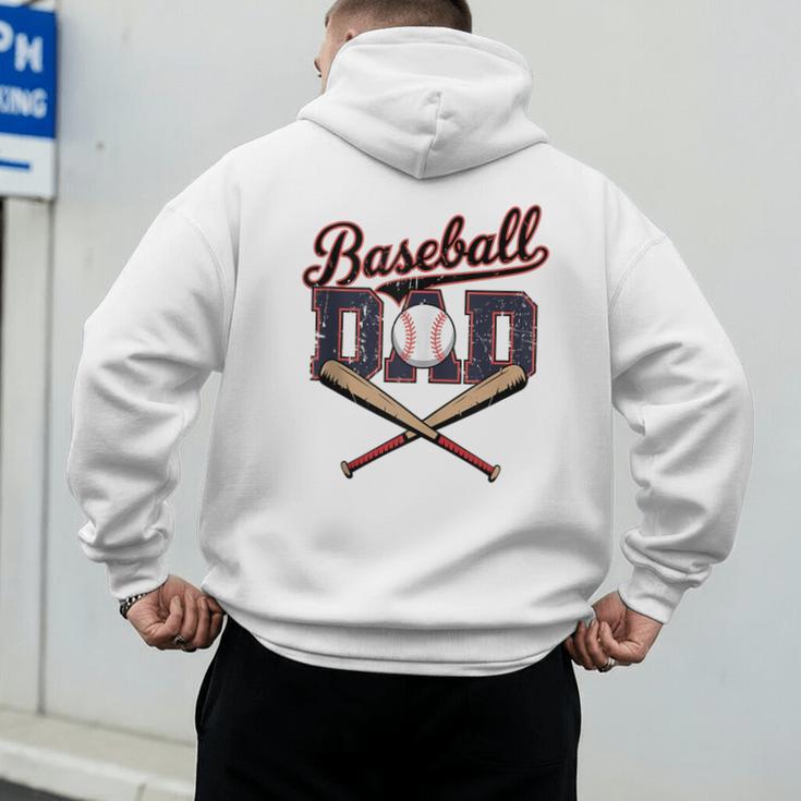 Vintage Baseball Dad For Game Day Father's Day Toddler Kids Men's Hoodie Back Print Vintage Baseball Dad For Game Day Father's Day Toddler Kids Men's Hoodie Back Print