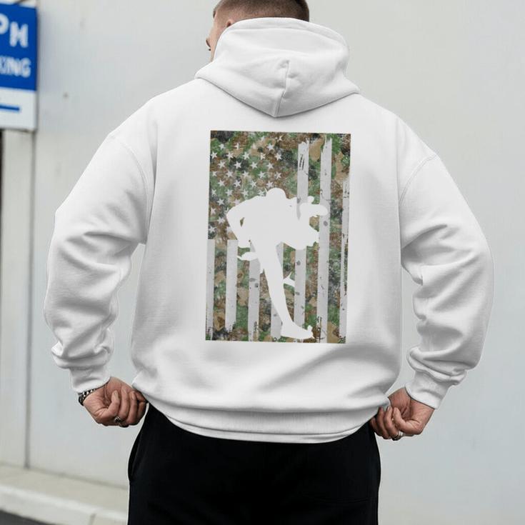 Vintage Baseball US Camouflage Flag Tee Baseball Dad Player Premium Tri-Blend Men's Hoodie Back Print Vintage Baseball US Camouflage Flag Tee Baseball Dad Player Premium Tri-Blend Men's Hoodie Back Print