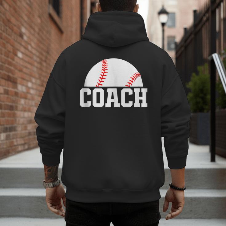Baseball Coach Little League Baseball Dad Athletic Sports Men's Hoodie Back Print Baseball Coach Little League Baseball Dad Athletic Sports Men's Hoodie Back Print