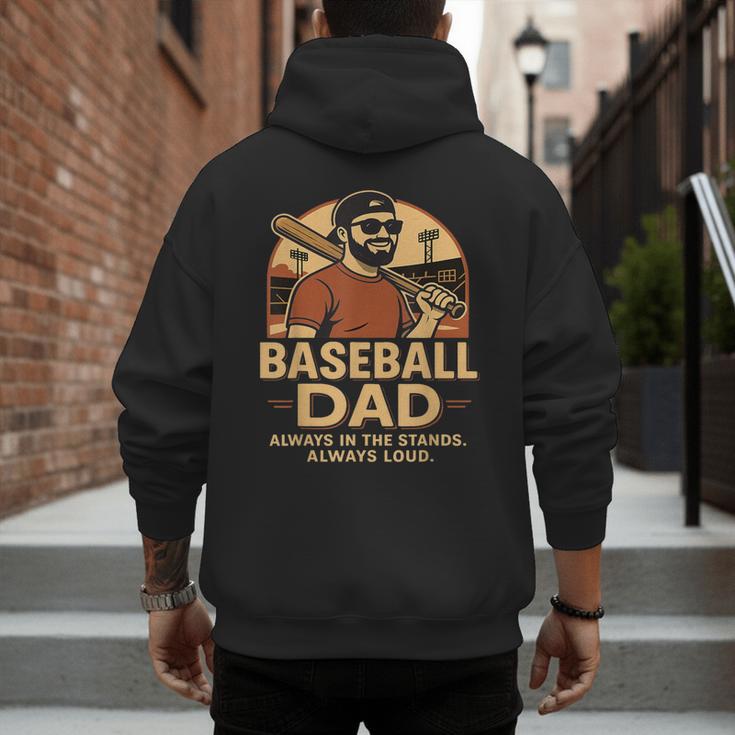 Baseball Dad – Always In The Stands Always Loud Retro Men's Hoodie Back Print Baseball Dad – Always In The Stands Always Loud Retro Men's Hoodie Back Print