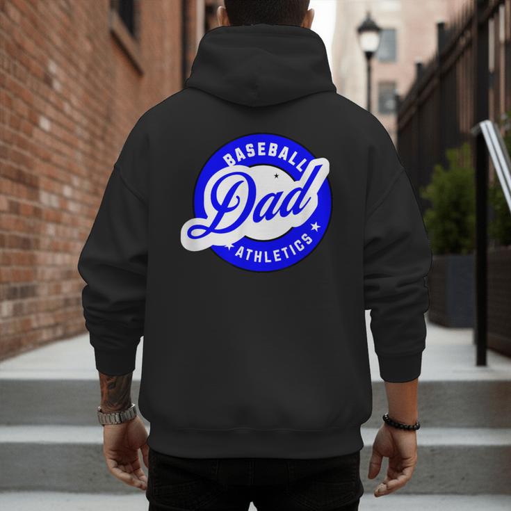 Baseball Dad Athletics For The Dad Who Loves Baseball Games Men's Hoodie Back Print