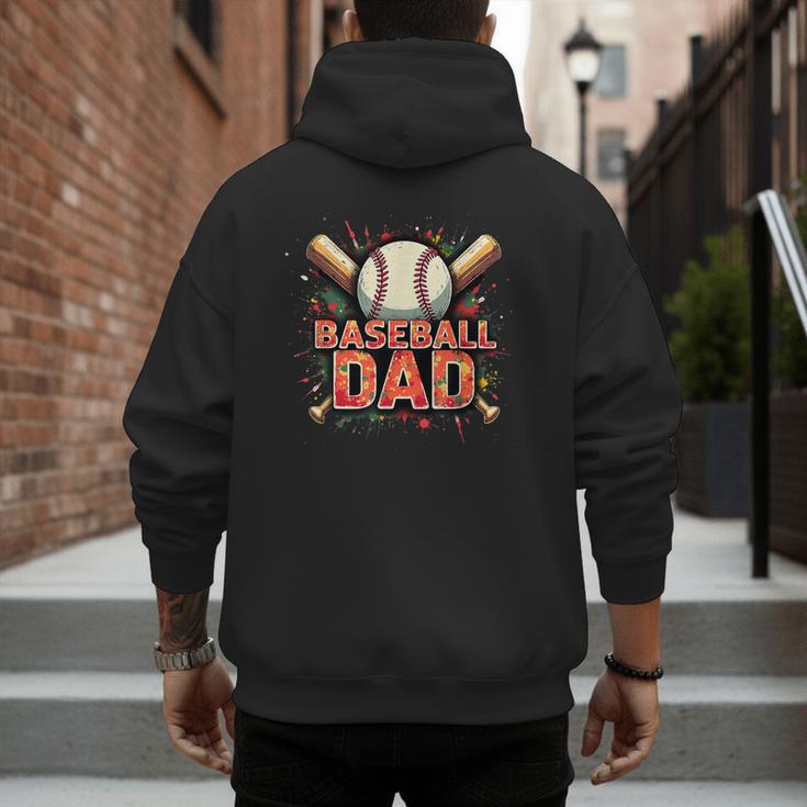 Baseball Dad Camouflage Tee For Proud Fathers Men's Hoodie Back Print Baseball Dad Camouflage Tee For Proud Fathers Men's Hoodie Back Print