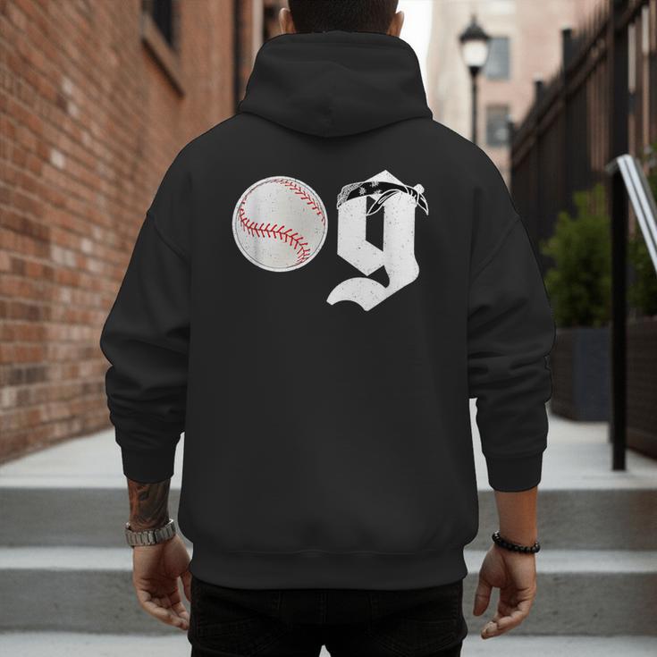 Baseball Dad Coach Old Head OG Old School Baller Men's Hoodie Back Print Baseball Dad Coach Old Head OG Old School Baller Men's Hoodie Back Print