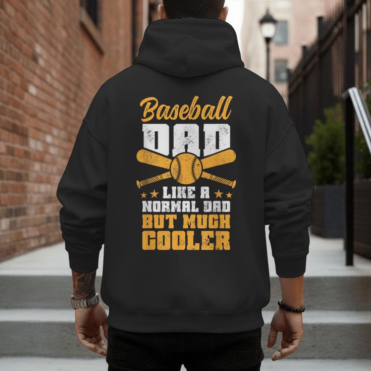 Baseball Dad Much Cooler Funny Softball And Baseball Game Men's Hoodie Back Print Baseball Dad Much Cooler Funny Softball And Baseball Game Men's Hoodie Back Print