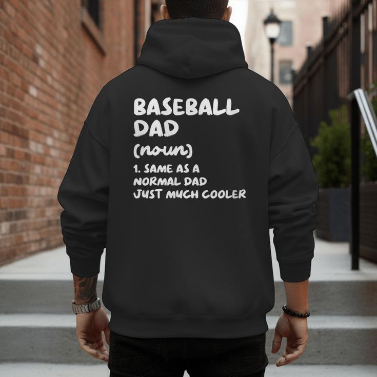 Baseball Dad Definition Men's Hoodie Back Print Baseball Dad Definition Men's Hoodie Back Print