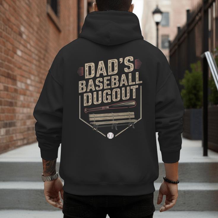 Baseball Baseball Dad Dugout Family Matching Men's Hoodie Back Print Baseball Baseball Dad Dugout Family Matching Men's Hoodie Back Print