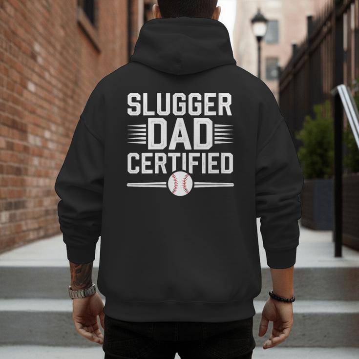 Baseball Dad Father Fathers Day Baseball Lovers Homerun Men's Hoodie Back Print