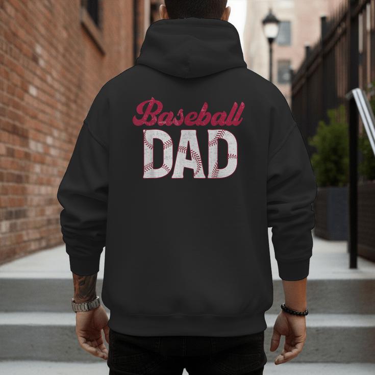 Baseball Dad For Father's Day Dad Daddy Baseball Lover Men's Hoodie Back Print Baseball Dad For Father's Day Dad Daddy Baseball Lover Men's Hoodie Back Print