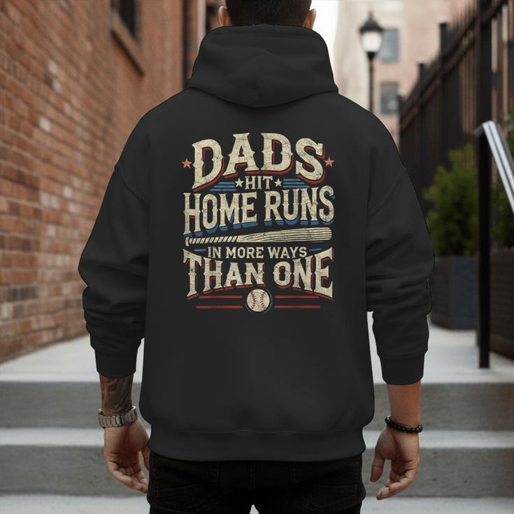 Baseball Dad Men Dads Hit Home Runs In More Ways Than One Men's Hoodie Back Print Baseball Dad Men Dads Hit Home Runs In More Ways Than One Men's Hoodie Back Print