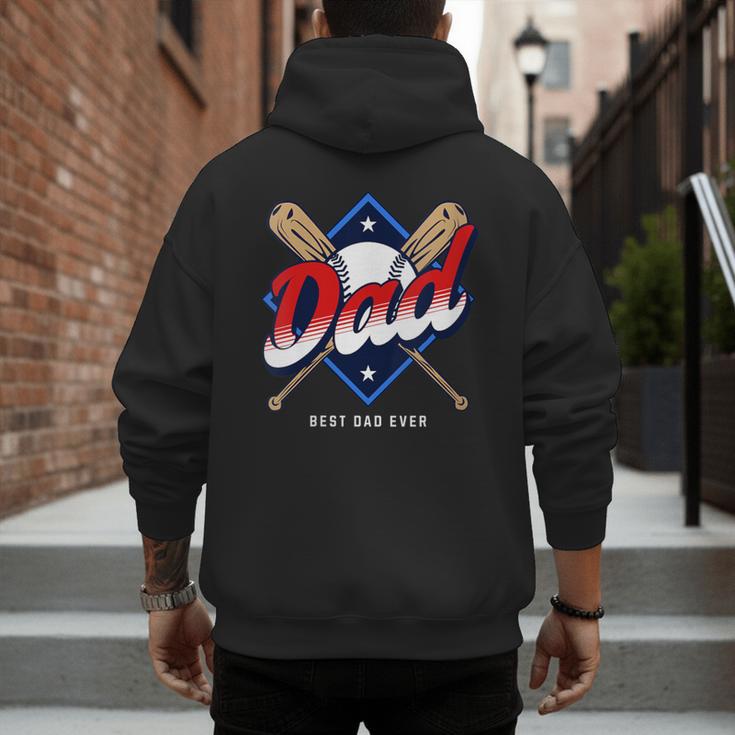 Baseball Dad Baseball Men's Hoodie Back Print Baseball Dad Baseball Men's Hoodie Back Print