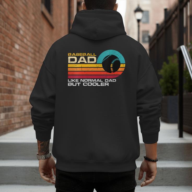 Baseball Dad Like Normal Dad But Cooler Fathers Day Men's Hoodie Back Print Baseball Dad Like Normal Dad But Cooler Fathers Day Men's Hoodie Back Print