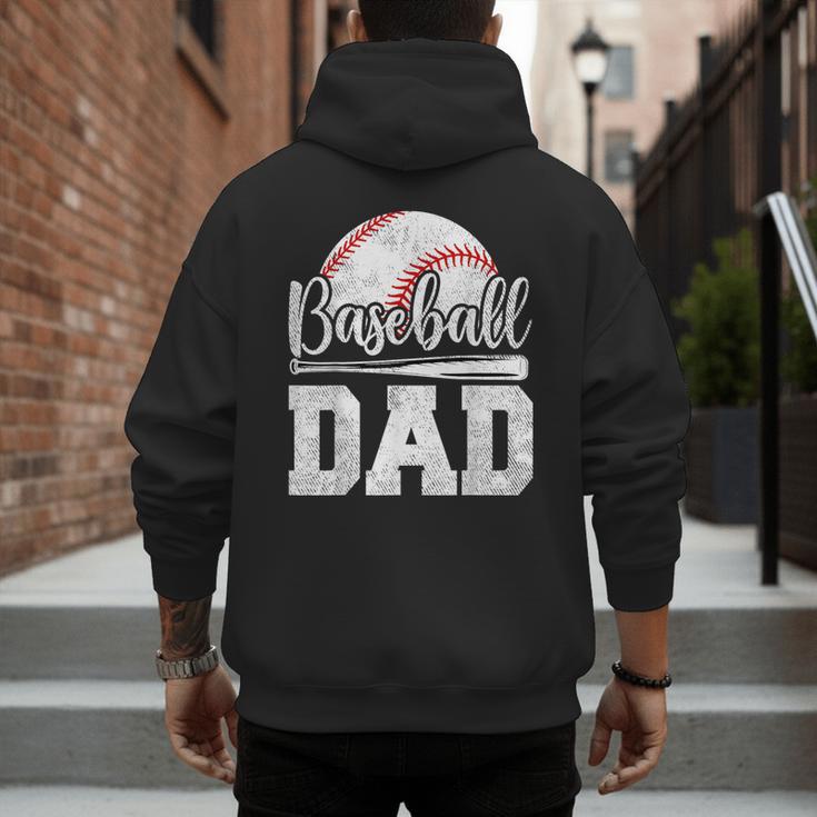 Baseball Dad Baseball Player Game Day Father's Day Men's Hoodie Back Print Baseball Dad Baseball Player Game Day Father's Day Men's Hoodie Back Print