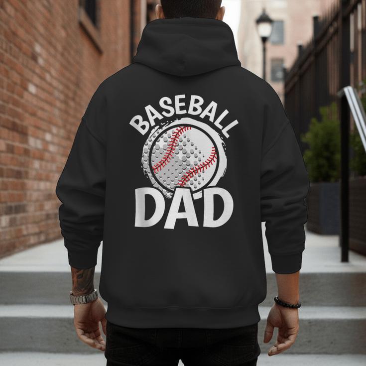 Baseball Dad Baseball Player Men Men's Hoodie Back Print