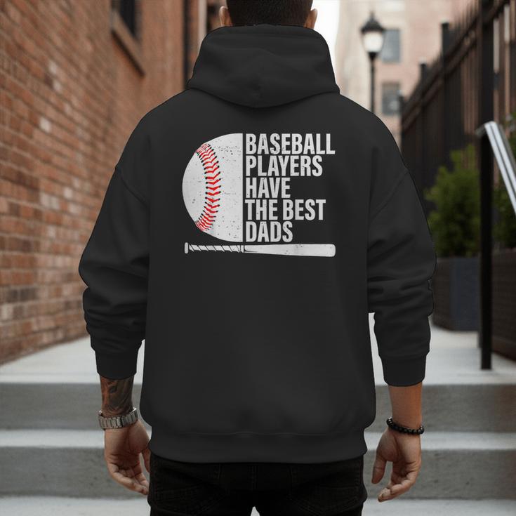 Baseball Dad Baseball Players Have The Best Dads Father Men's Hoodie Back Print