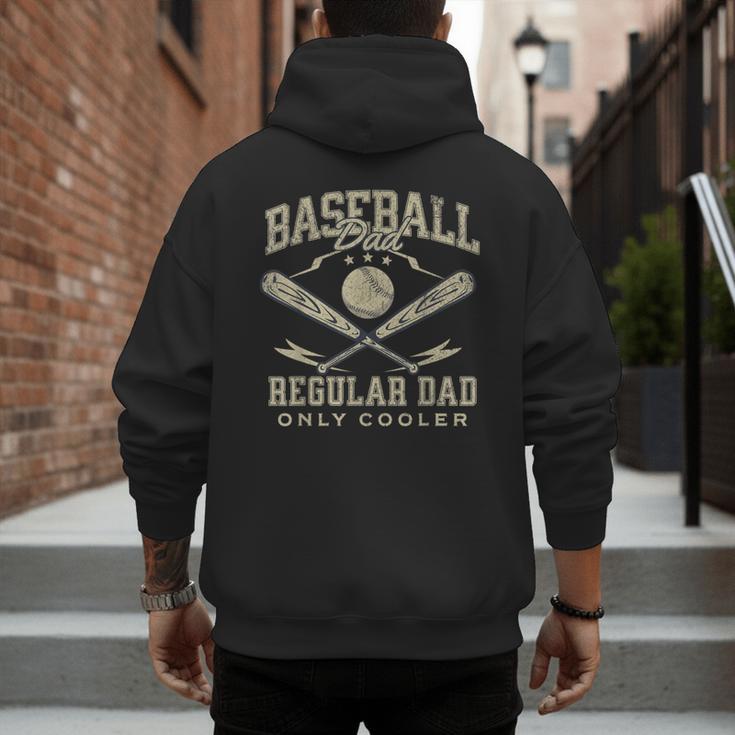 Baseball Dad Regular Dad Only Cooler Father's Day Baseball Men's Hoodie Back Print Baseball Dad Regular Dad Only Cooler Father's Day Baseball Men's Hoodie Back Print