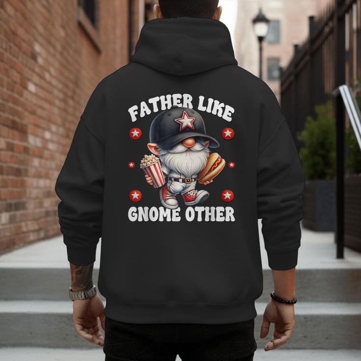 Baseball Dad Saying Hot Dog Gnome Pun For Fathers Day Men's Hoodie Back Print Baseball Dad Saying Hot Dog Gnome Pun For Fathers Day Men's Hoodie Back Print