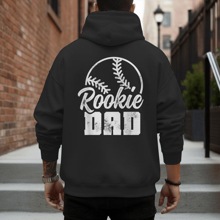 Baseball Dad Softball Game Rookie Dad Baseball Men's Hoodie Back Print Baseball Dad Softball Game Rookie Dad Baseball Men's Hoodie Back Print
