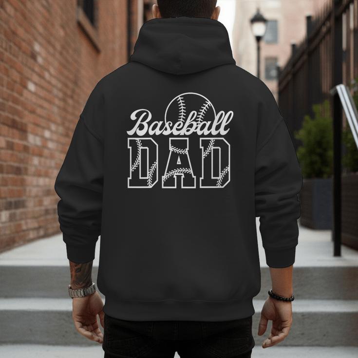 Baseball Dad Sports Lover Graphic Men's Hoodie Back Print Baseball Dad Sports Lover Graphic Men's Hoodie Back Print