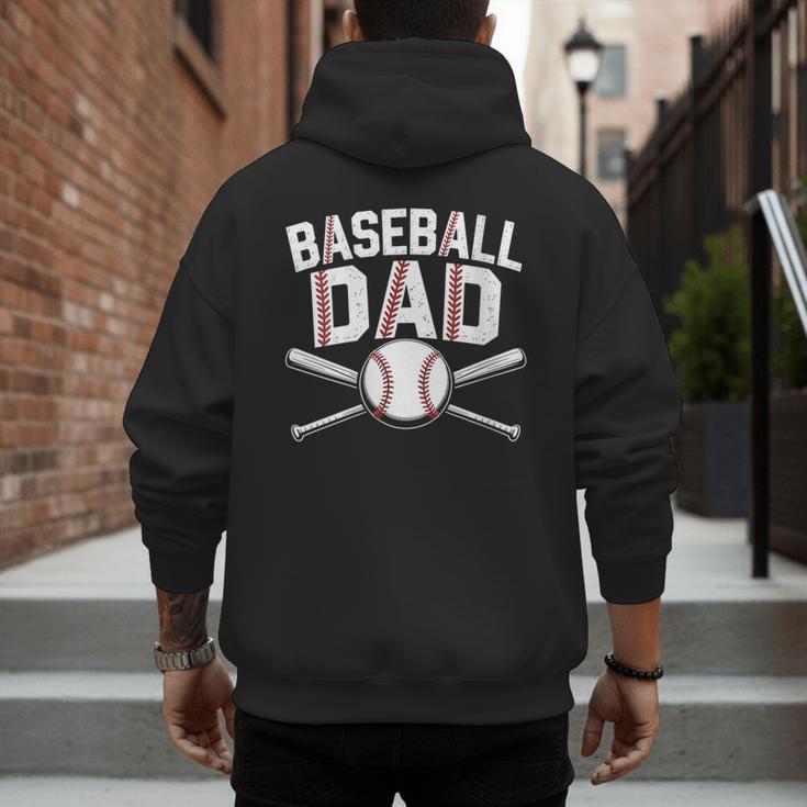Baseball Dad Tees For Men Boys Kid Happy Fathers Day Men's Hoodie Back Print