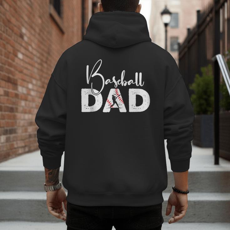 Baseball Dad Vintage Heart Present For Baseball Daddy Men's Hoodie Back Print Baseball Dad Vintage Heart Present For Baseball Daddy Men's Hoodie Back Print