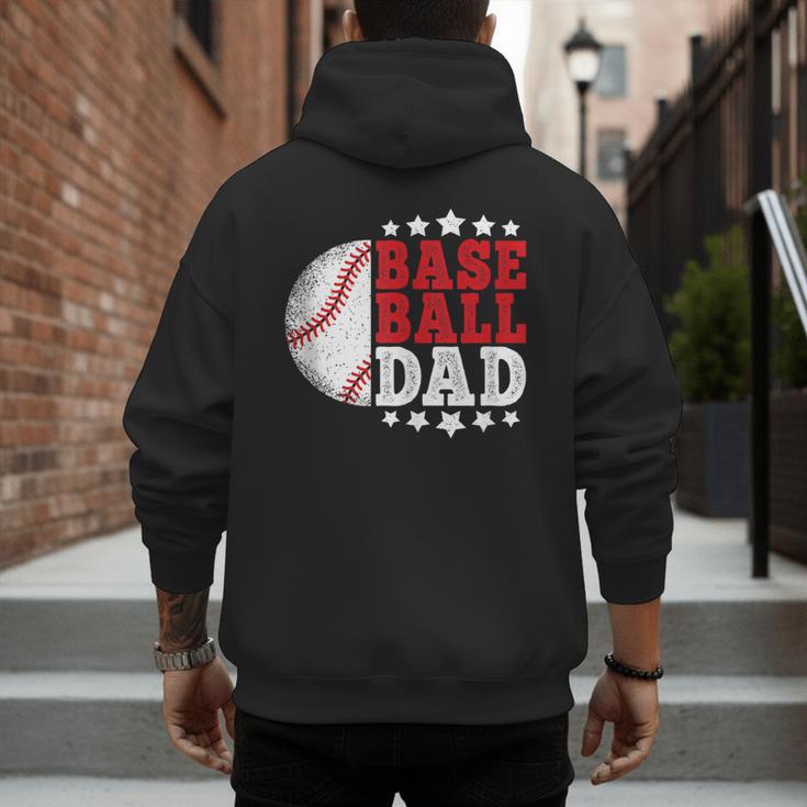 Baseball Dad Vintage Baseball Player Men Men's Hoodie Back Print Baseball Dad Vintage Baseball Player Men Men's Hoodie Back Print