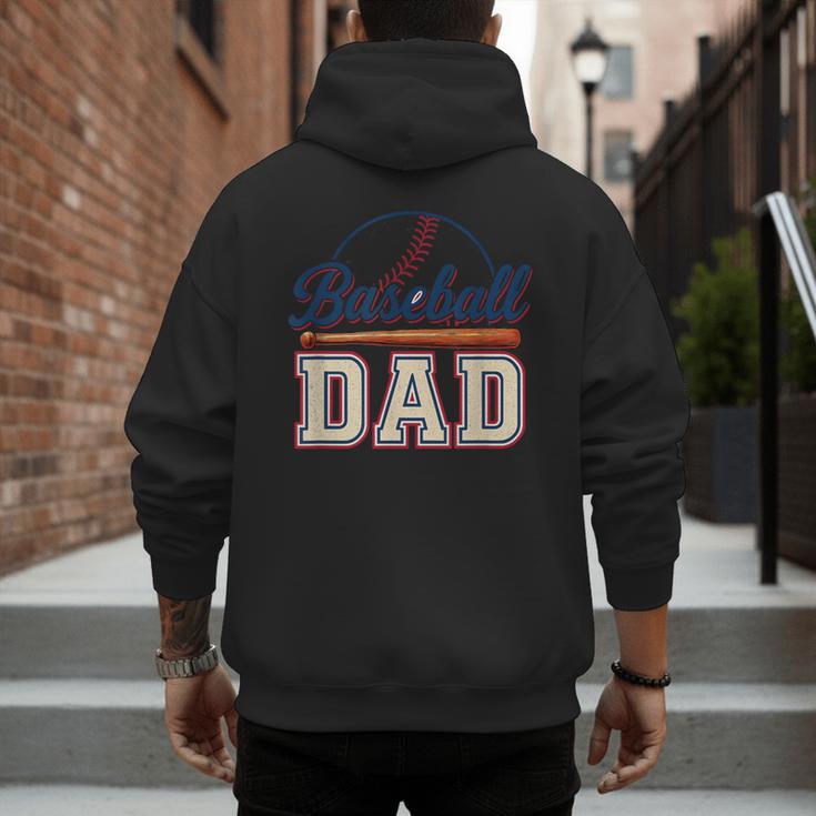 Baseball Dad Vintage Sports For Proud Fathers Men's Hoodie Back Print Baseball Dad Vintage Sports For Proud Fathers Men's Hoodie Back Print