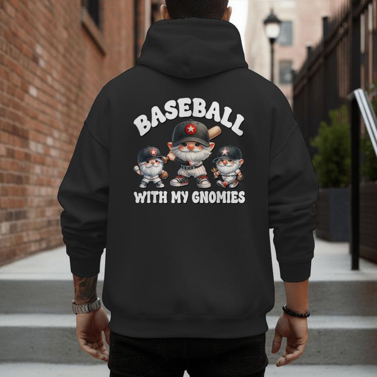 Baseball Gnome Grandpa With Sayings For Baseball Dad Coach Men's Hoodie Back Print Baseball Gnome Grandpa With Sayings For Baseball Dad Coach Men's Hoodie Back Print