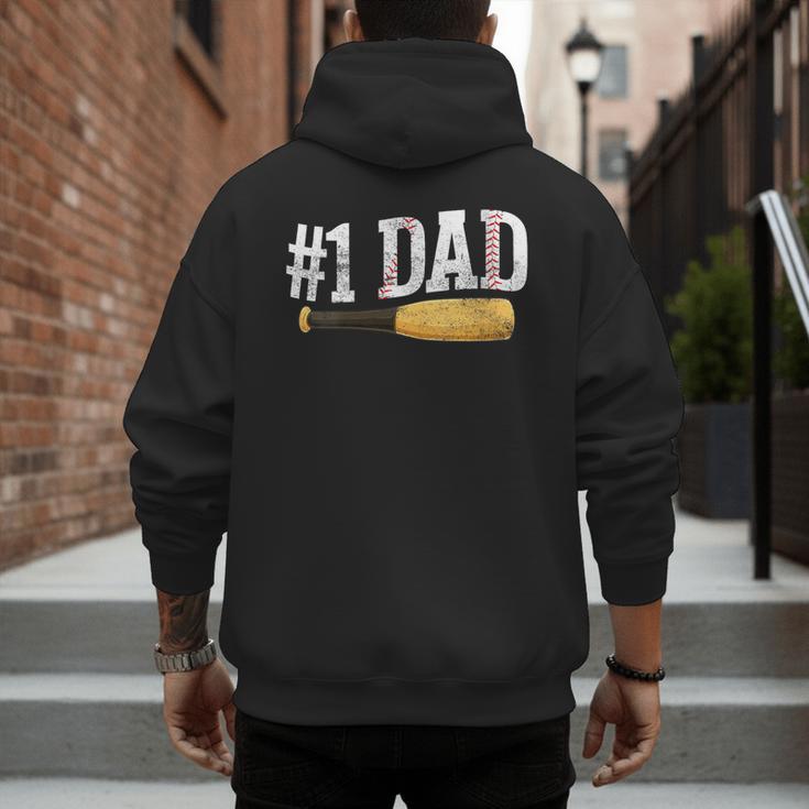 Baseball Player Dad Papa Number One Baseball Dad Fathers Day Men's Hoodie Back Print Baseball Player Dad Papa Number One Baseball Dad Fathers Day Men's Hoodie Back Print