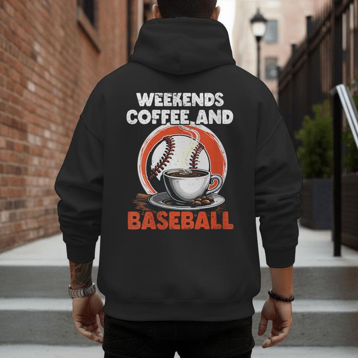 Fathers Day Baseball Dad Parent Men's Hoodie Back Print Fathers Day Baseball Dad Parent Men's Hoodie Back Print