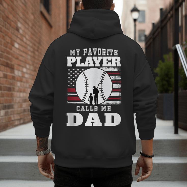 My Favorite Player Calls Me Dad Cool Baseball Dad Tee Men's Hoodie Back Print My Favorite Player Calls Me Dad Cool Baseball Dad Tee Men's Hoodie Back Print