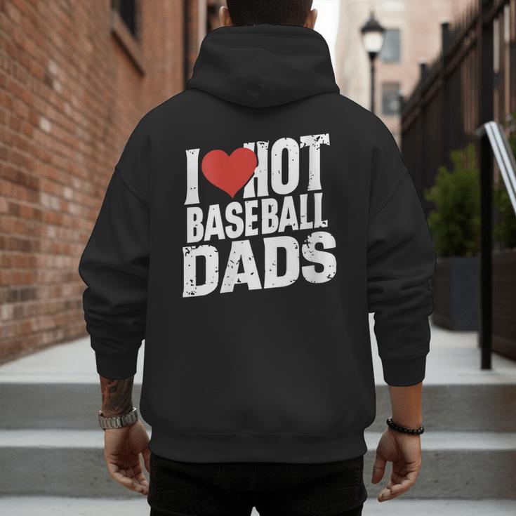 I Love Hot Baseball Dads Gag Y2k Valentines Joke Men's Hoodie Back Print I Love Hot Baseball Dads Gag Y2k Valentines Joke Men's Hoodie Back Print